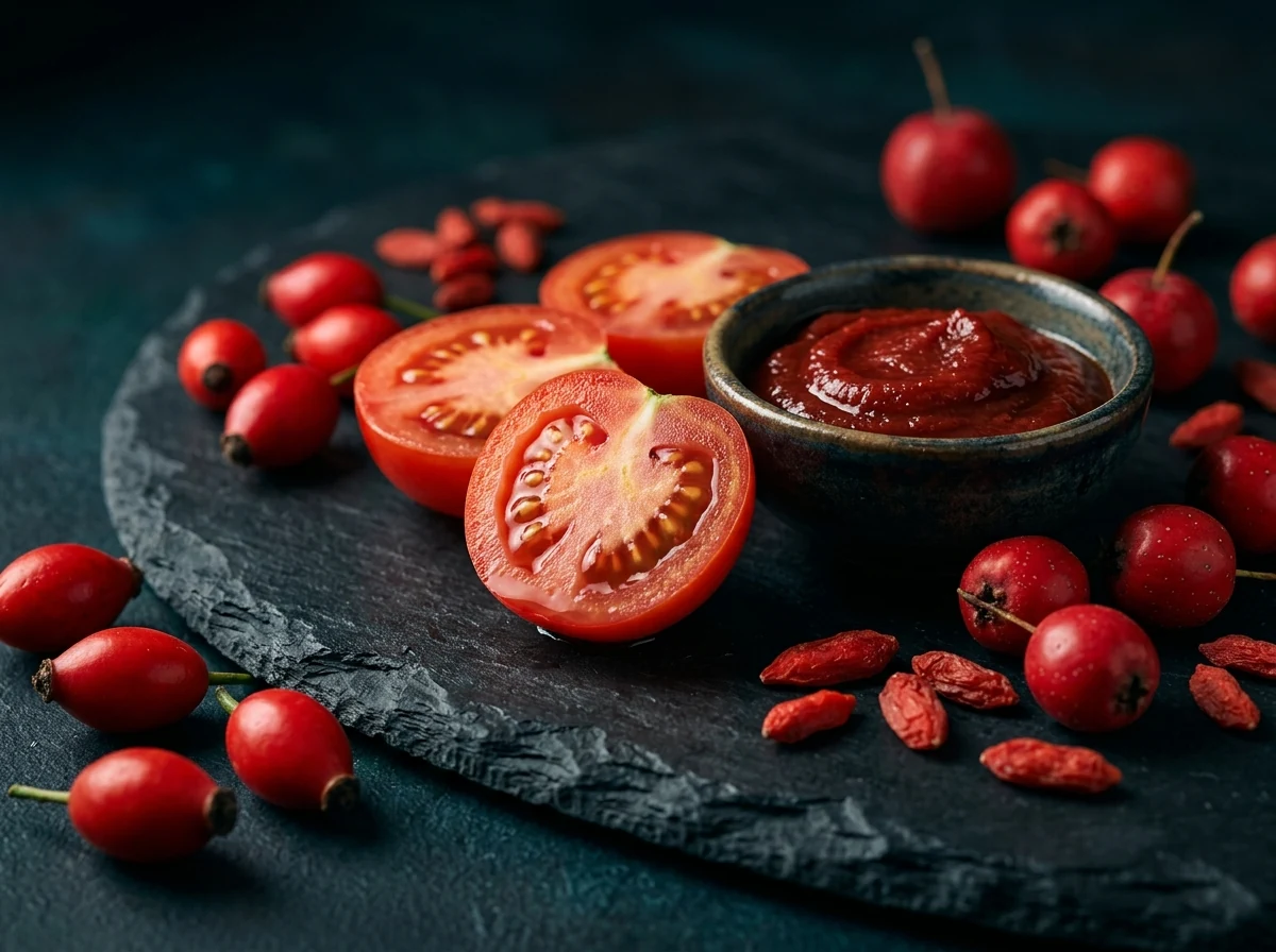 Lycopene-rich tomatoes and berries for men's vitality support